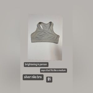 nike sliver bra